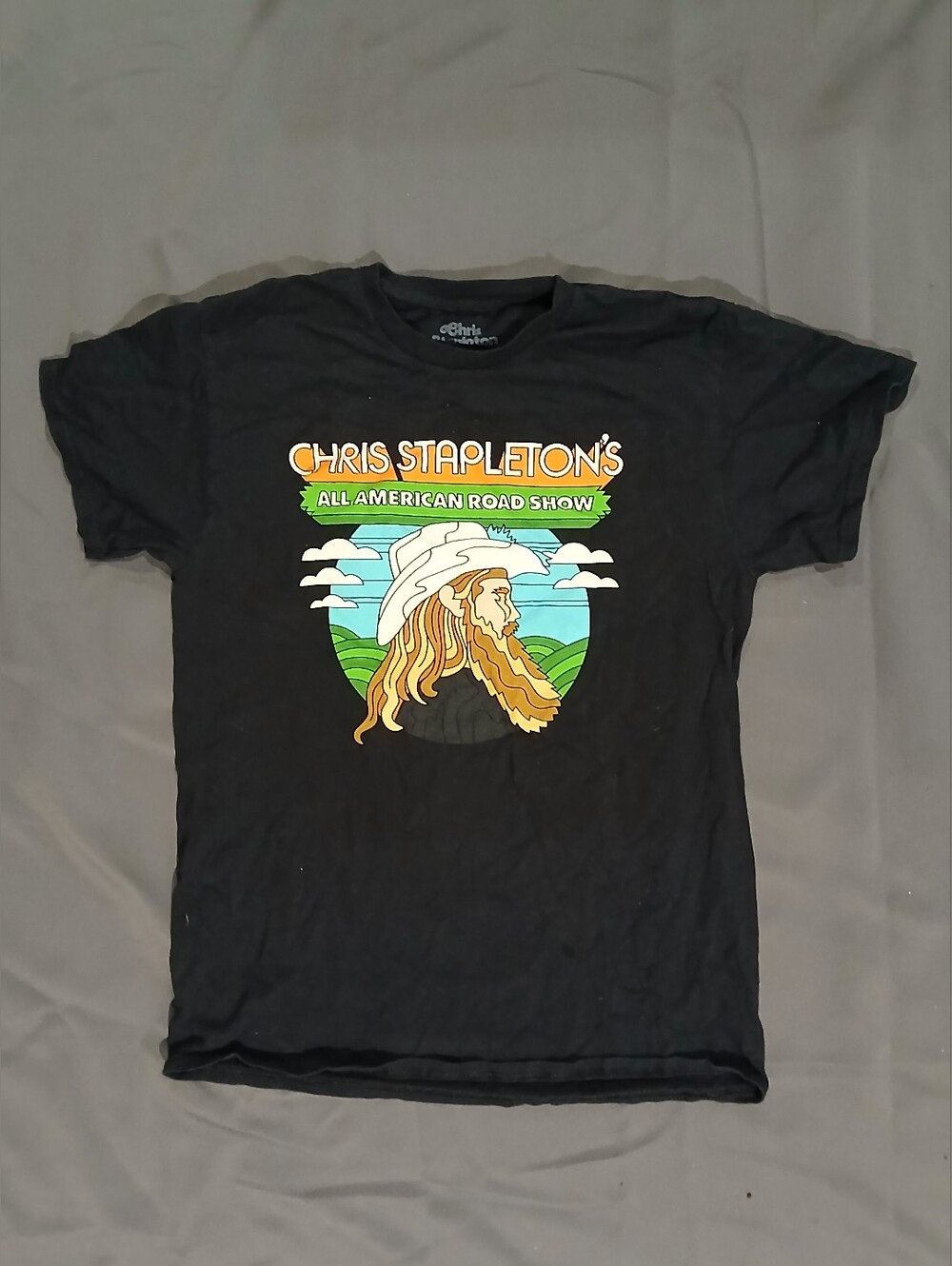 Chris Stapleton Black 'All American Road Show' Graphic Tee